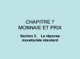 CHAPITRE 7 MONNAIE ET PRIX PowerPoint PPT Presentation