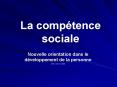 La comptence sociale PowerPoint PPT Presentation