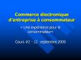 Commerce lectronique dentreprise consommateur PowerPoint PPT Presentation