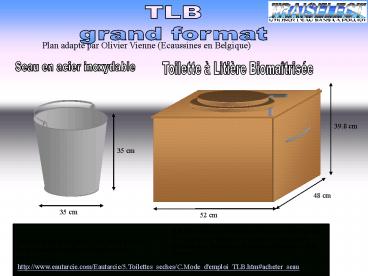 Plan pour la fabrication d'une TLB