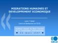 MIGRATIONS HUMAINES ET DEVELOPPEMENT ECONOMIQUE PowerPoint PPT Presentation