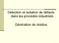 Dtection et isolation de dfauts dans les procds industriels PowerPoint PPT Presentation
