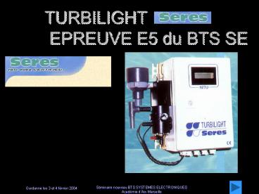 Sminaire nouveau BTS SYSTEMES ELECTRONIQUES