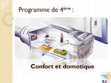 Programme de 4me :