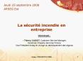 La scurit incendie en entreprise PowerPoint PPT Presentation