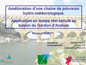 Amlioration d'une chane de prvision hydromtorologique'