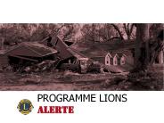 PROGRAMME LIONS ALERTE