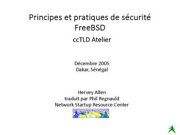 Principes et pratiques de s