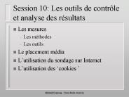 Session 10: Les outils de contr