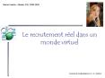 Le recrutement r PowerPoint PPT Presentation