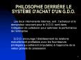 PHILOSOPHIE DERRIRE LE SYSTME D'ACHAT D'UN G'D'O' PowerPoint PPT Presentation