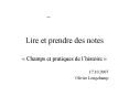 Lire et prendre des notes PowerPoint PPT Presentation