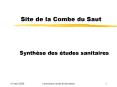 Site de la Combe du Saut PowerPoint PPT Presentation
