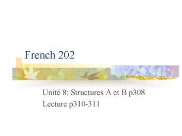 French 202