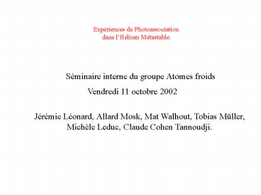 Aucun titre de diapositive