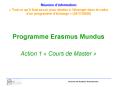 Programme Erasmus Mundus PowerPoint PPT Presentation