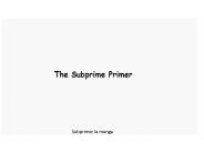 Subprime: la manga