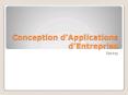 Conception dApplications dEntreprise PowerPoint PPT Presentation