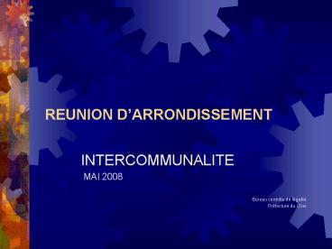 REUNION DARRONDISSEMENT