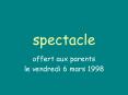 spectacle PowerPoint PPT Presentation