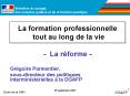 La formation professionnelle tout au long de la vie La rforme PowerPoint PPT Presentation