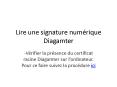 Lire une signature numrique Diagamter PowerPoint PPT Presentation