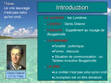 Le contexte : les Lumires