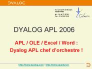 DYALOG APL 2006