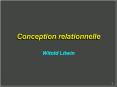 Conception relationnelle PowerPoint PPT Presentation