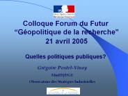 Colloque Forum du Futur 