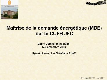 Prsentation PowerPoint