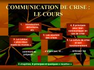 COMMUNICATION DE CRISE : LE COURS