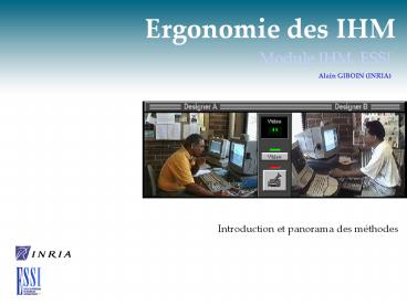 Ergonomie des IHM