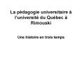 La pdagogie universitaire luniversit du Qubec Rimouski PowerPoint PPT Presentation