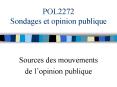 POL2272 Sondages et opinion publique PowerPoint PPT Presentation