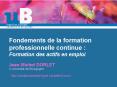 Fondements de la formation professionnelle continue : Formation des actifs en emploi PowerPoint PPT Presentation