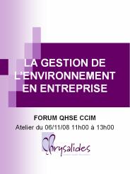 LA GESTION DE L