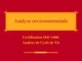 Certification ISO 14001 PowerPoint PPT Presentation