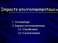 Impacts environnementaux PowerPoint PPT Presentation