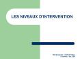 LES NIVEAUX D PowerPoint PPT Presentation