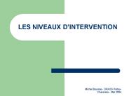 LES NIVEAUX D