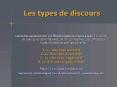Les types de discours PowerPoint PPT Presentation
