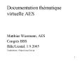 Documentation thmatique virtuelle AES PowerPoint PPT Presentation
