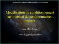 Modlisation du conditionnement pavlovien et du conditionnement oprant PowerPoint PPT Presentation