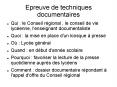 Epreuve de techniques documentaires PowerPoint PPT Presentation