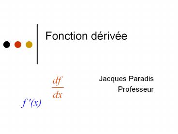 Fonction drive