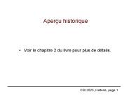 CSI 3525, Histoire, page 1