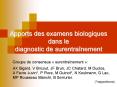Apports des examens biologiques dans le diagnostic de surentranement PowerPoint PPT Presentation