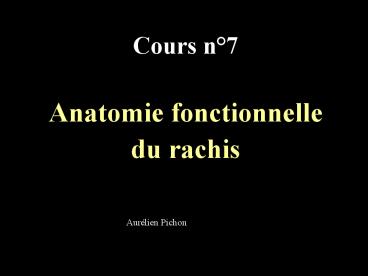 Cours n