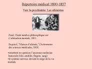 Vers la psychiatrie: Les ali